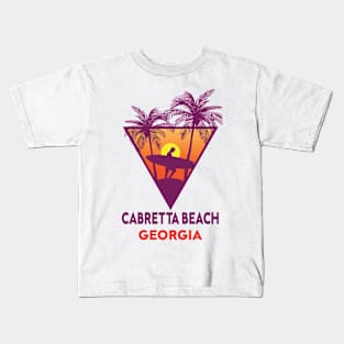 Cabretta Beach Georgia Kids T-Shirt